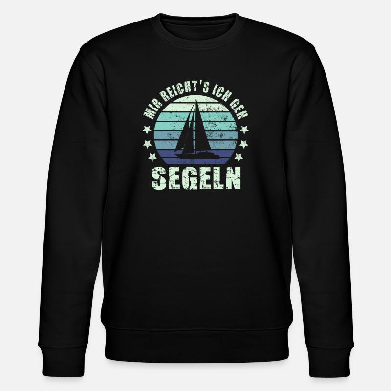 Segeln Segelboot - Stanley/Stella Unisex Bio-Sweatshirt CHANGER  - Schwarz