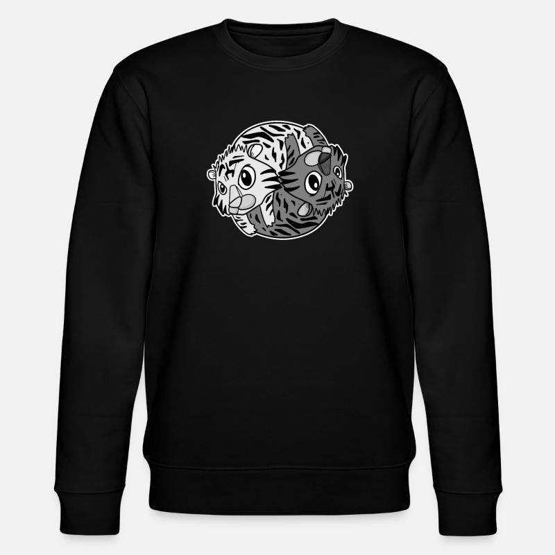 Tiger Yin Yang - Stanley/Stella CHANGER Unisex Organic Sweatshirt - black