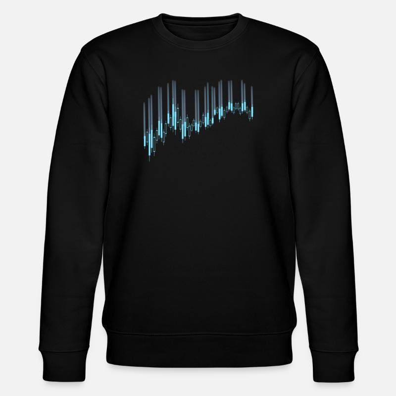 Candlestick-Diagramm - Stanley/Stella Unisex Bio-Sweatshirt CHANGER  - Schwarz
