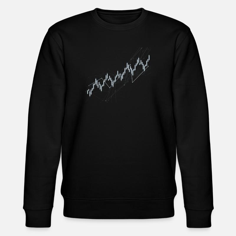 Candlestick-Diagramm - Stanley/Stella Unisex Bio-Sweatshirt CHANGER  - Schwarz