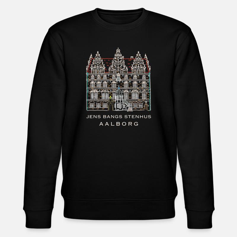 Aalborg, Jens Bangs Stenhus, Dänemark - Stanley/Stella Unisex Bio-Sweatshirt CHANGER  - Schwarz