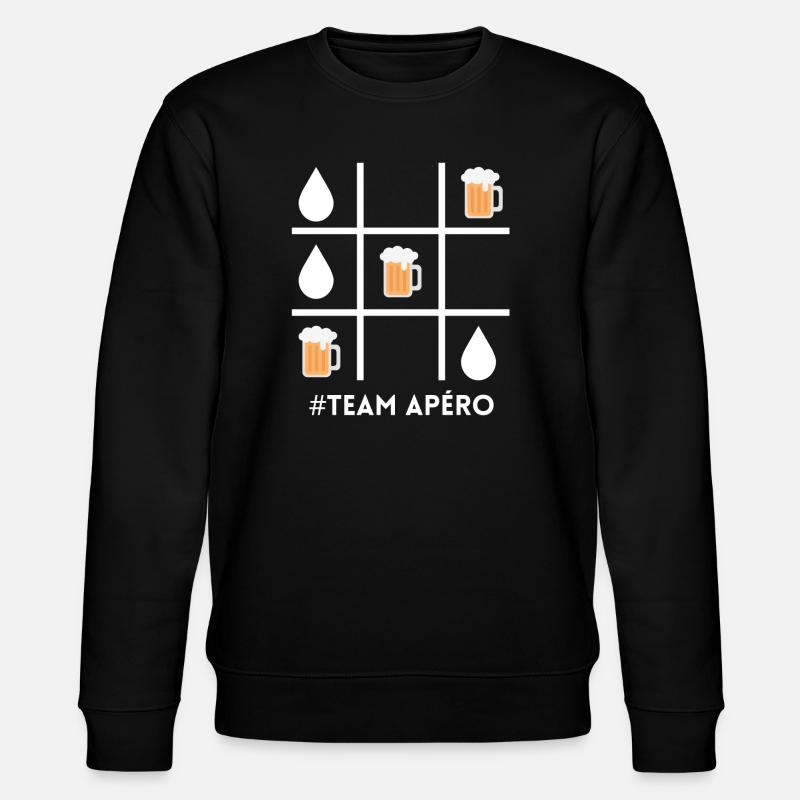 Aperitif team, beer, beer fan - Stanley/Stella CHANGER Unisex Organic Sweatshirt - black