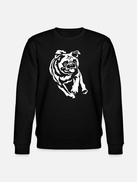 Pug "Black Edition" - Stanley/Stella CHANGER Unisex Organic Sweatshirt - black