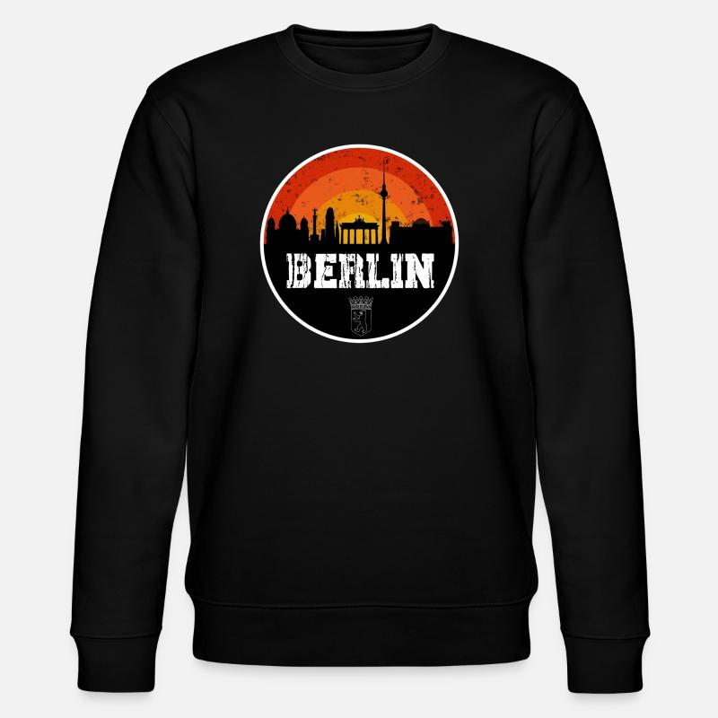 Berlin Skyline Original - Stanley/Stella Unisex Bio-Sweatshirt CHANGER  - Schwarz