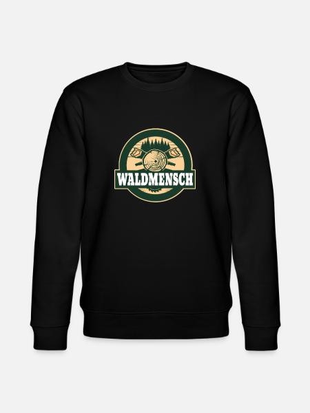 Waldmensch Holzlogo - Stanley/Stella Unisex Bio-Sweatshirt CHANGER - Schwarz
