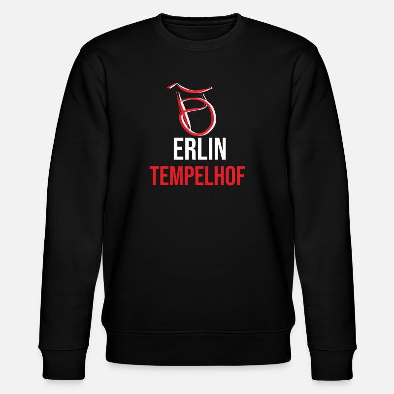 Berlin Tempelhof T-Shirt - Stanley/Stella Unisex Bio-Sweatshirt CHANGER  - Schwarz
