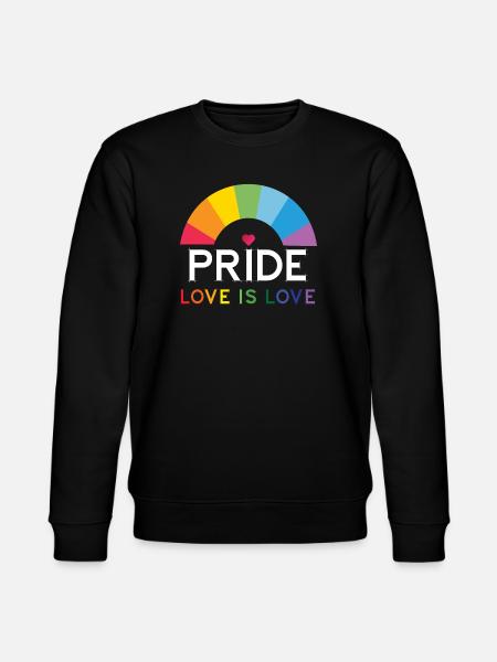 Pride - Love is Love. - Stanley/Stella CHANGER Unisex Organic Sweatshirt - black