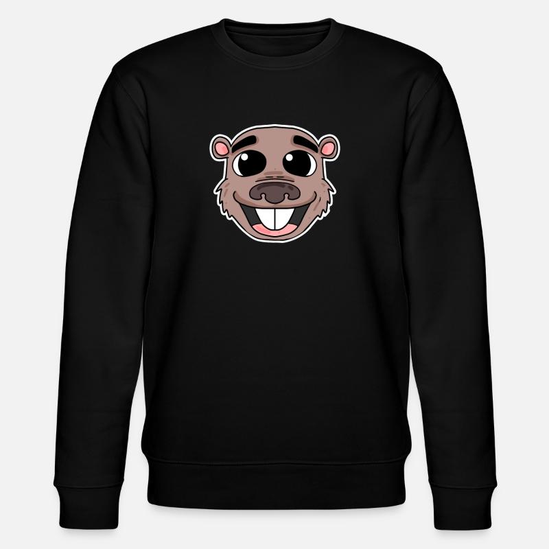 Tête de castor - Sweat bio CHANGER Stanley/Stella Unisexe - noir