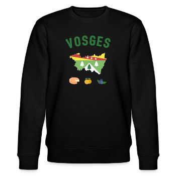 Vosges - Sweat bio CHANGER Stanley/Stella Unisexe - noir - Devant - Nik (191cm) & Marisol (170cm)