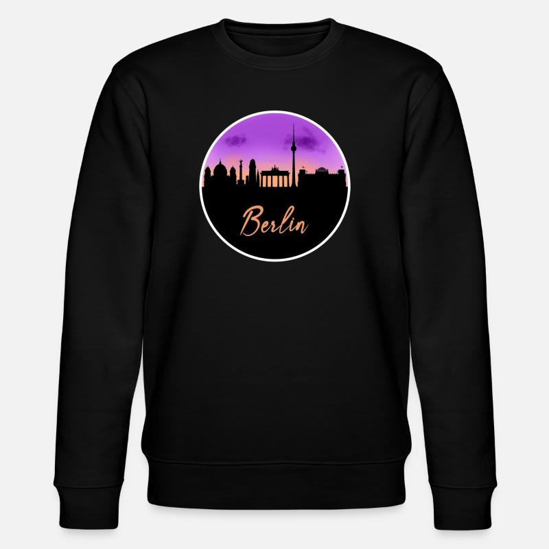 Berlin Fine Skyline - Sweat bio CHANGER Stanley/Stella Unisexe - noir