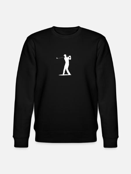 Golfer Abschlag Silhouette - Herren Design - Stanley/Stella Unisex Bio-Sweatshirt CHANGER  - Schwarz