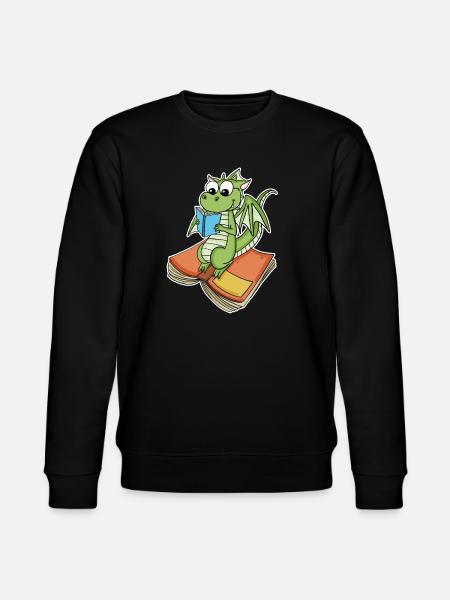 Books Dragon Dragon - Stanley/Stella CHANGER Unisex Organic Sweatshirt - black