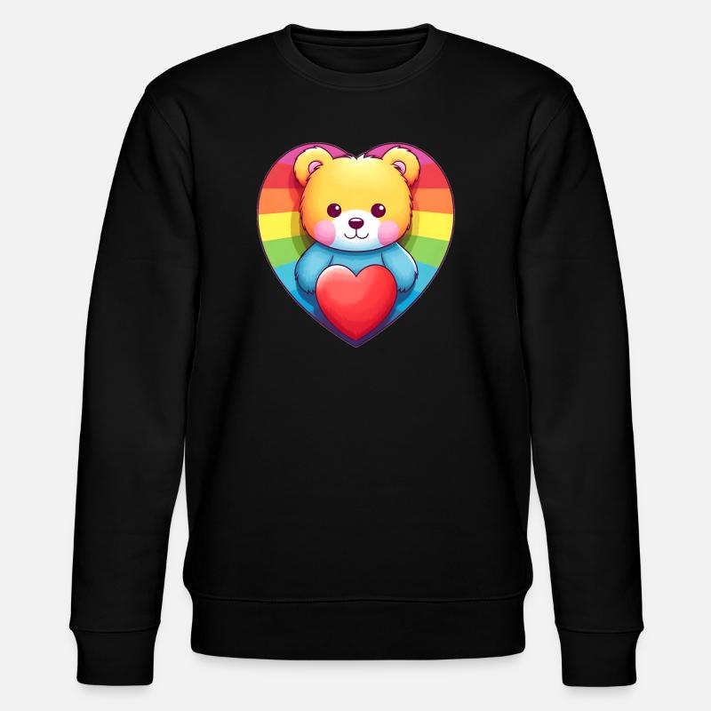 Love is a Bear Necessity - Stanley/Stella CHANGER Unisex Organic Sweatshirt - black