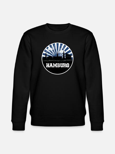 Hamburg Home Game Skyline - Stanley/Stella CHANGER Unisex Organic Sweatshirt - black
