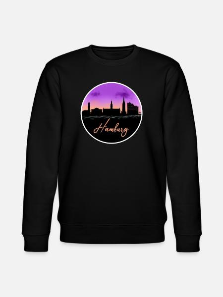 Hamburg Fine Skyline - Stanley/Stella CHANGER Unisex Organic Sweatshirt - black