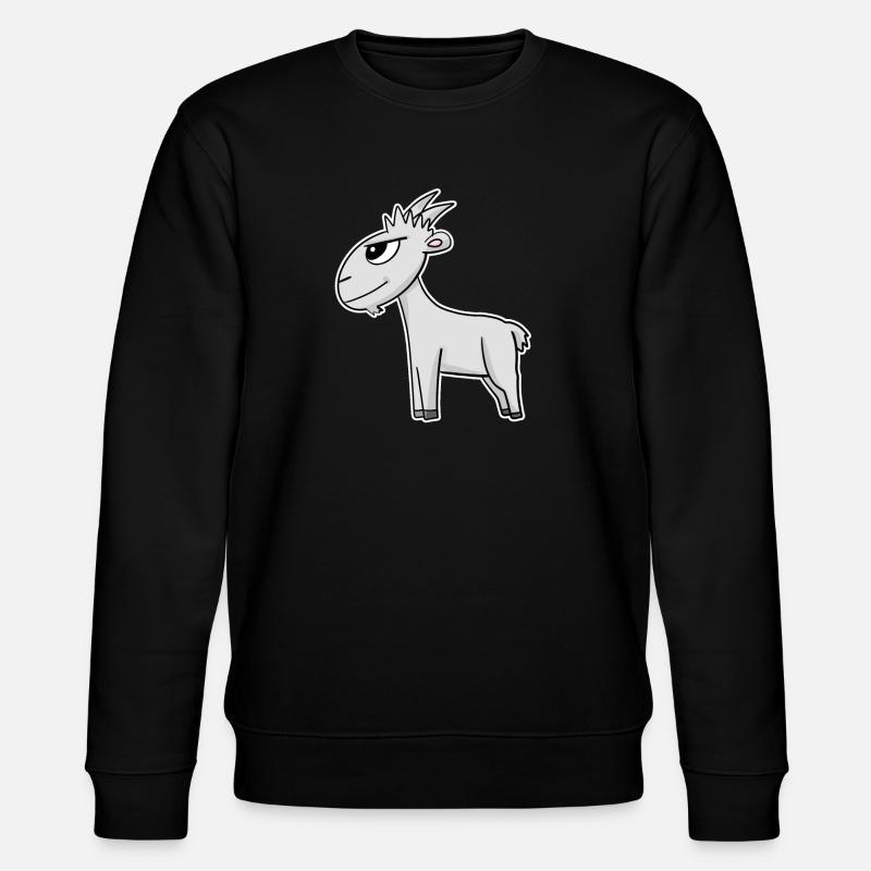 Ziege - Stanley/Stella Unisex Bio-Sweatshirt CHANGER  - Schwarz