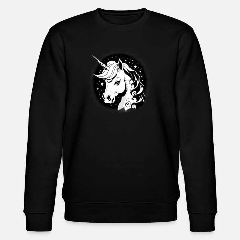 Goth Einhorn - Stanley/Stella Unisex Bio-Sweatshirt CHANGER  - Schwarz