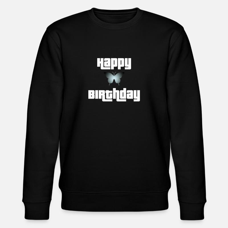 Joyeux anniversaire Butterfly Design - Sweat bio CHANGER Stanley/Stella Unisexe - noir