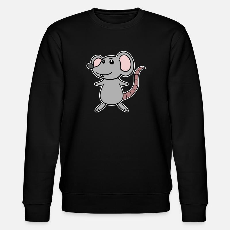Dessin animé de souris - Sweat bio CHANGER Stanley/Stella Unisexe - noir