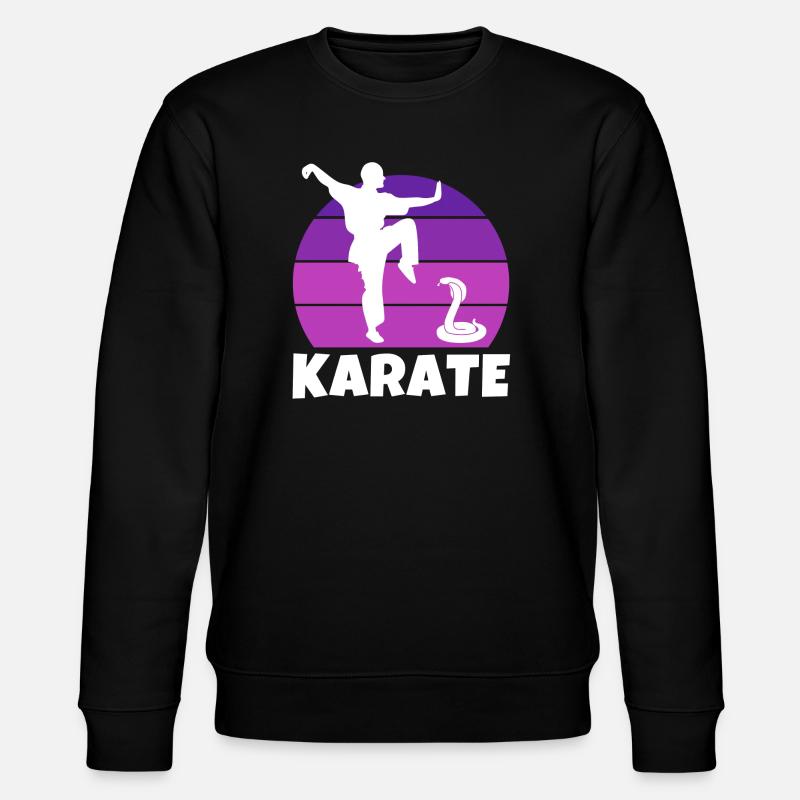 Karate, Karateka, Karatesport - Stanley/Stella Unisex Bio-Sweatshirt CHANGER  - Schwarz