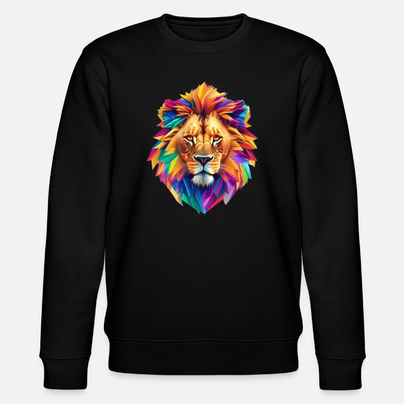 Tête de lion - Sweat bio CHANGER Stanley/Stella Unisexe - noir