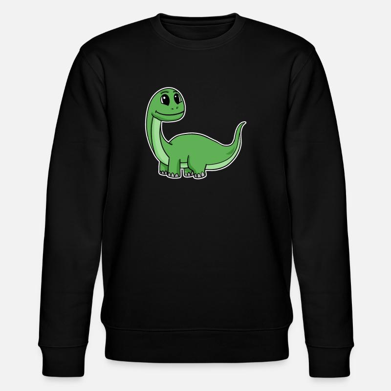 Petit dinosaure vert mignon - Sweat bio CHANGER Stanley/Stella Unisexe - noir