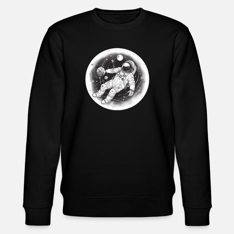 Astronaut - Stanley/Stella Unisex Bio-Sweatshirt CHANGER  - Schwarz