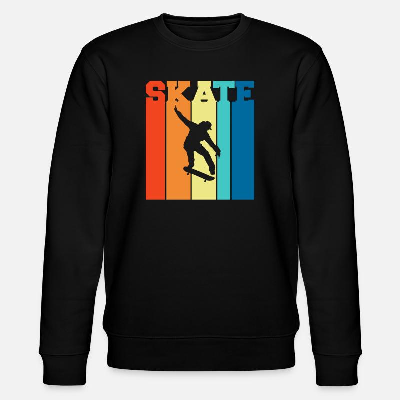 Skateboarden, Skateboarden, Skateboarden - Stanley/Stella Unisex Bio-Sweatshirt CHANGER - Schwarz