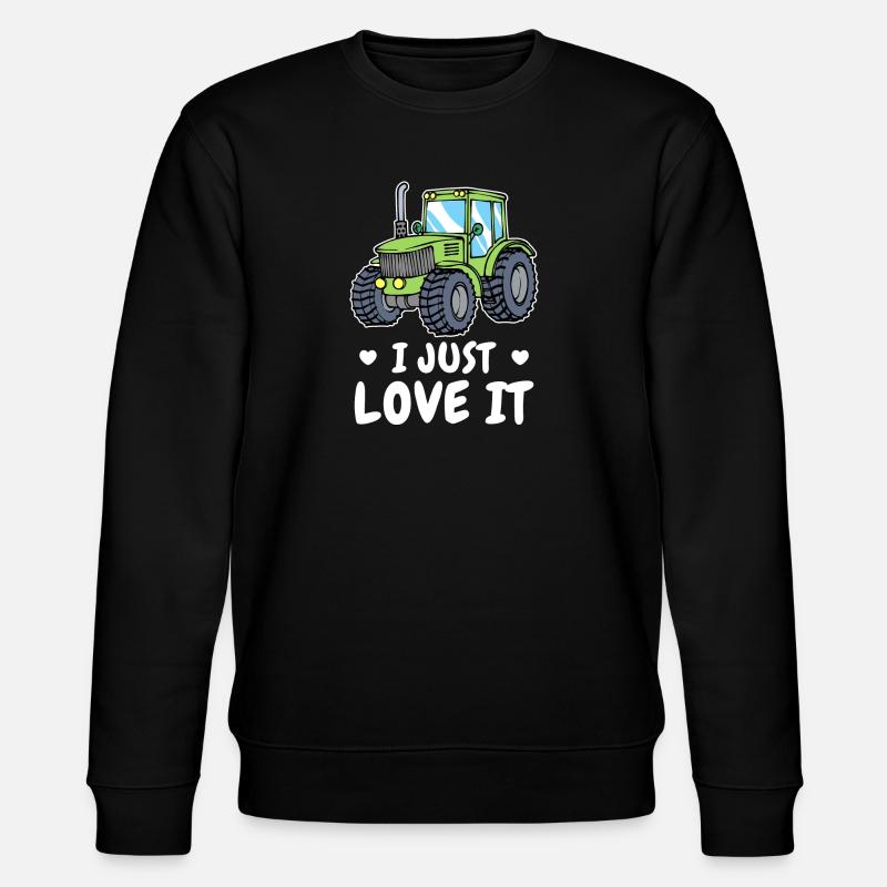 Landwirt Statement Kraftfahrzeug Traktor Ackerbau - Stanley/Stella Unisex Bio-Sweatshirt CHANGER  - Schwarz