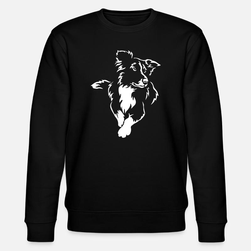 Border Collie « Black Edition » - Sweat bio CHANGER Stanley/Stella Unisexe - noir