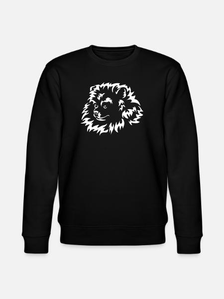 Miniature Spitz Head "Black Edition" - Stanley/Stella CHANGER Unisex Organic Sweatshirt - black