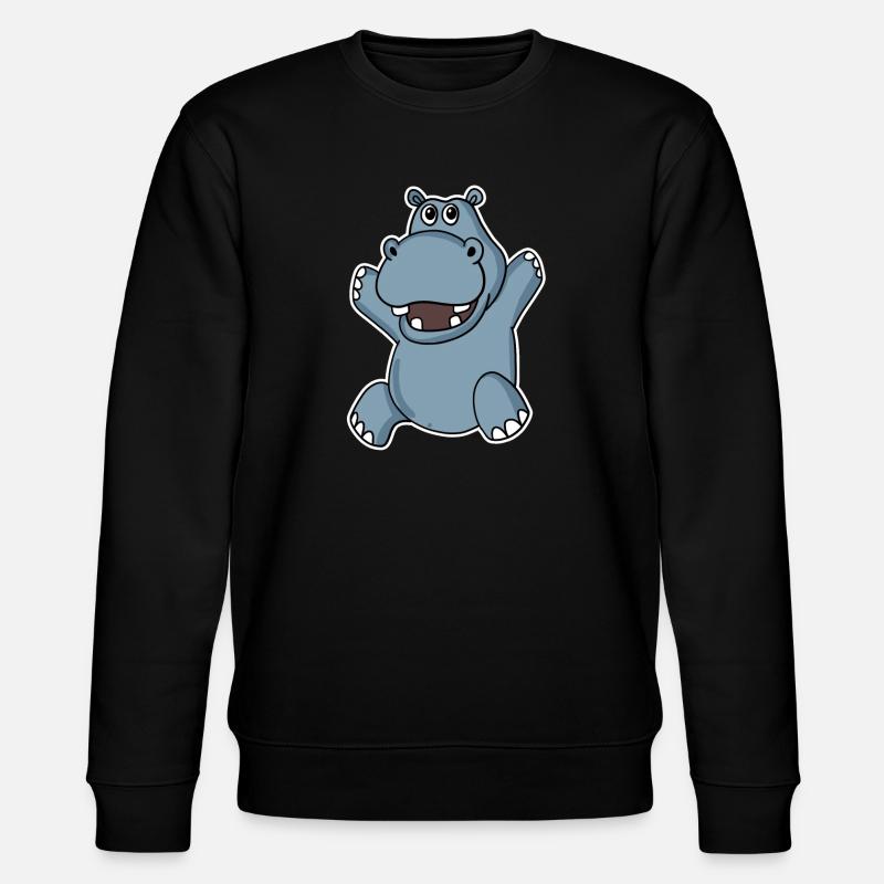 Hippopotame mignon - Sweat bio CHANGER Stanley/Stella Unisexe - noir