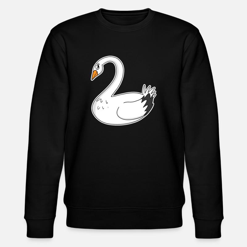 Schwan - Stanley/Stella Unisex Bio-Sweatshirt CHANGER  - Schwarz