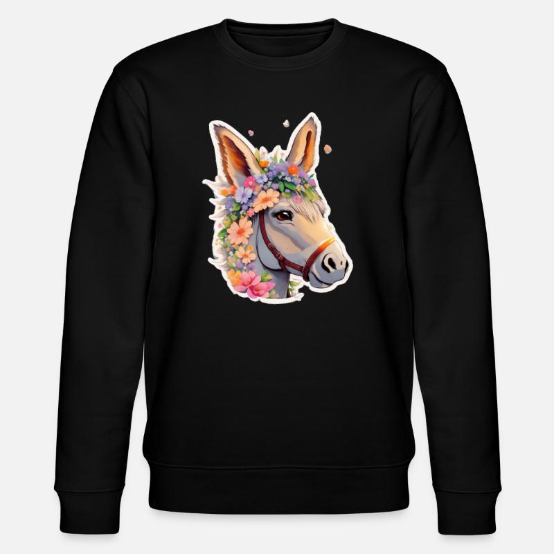 Eselchen - Stanley/Stella Unisex Bio-Sweatshirt CHANGER  - Schwarz