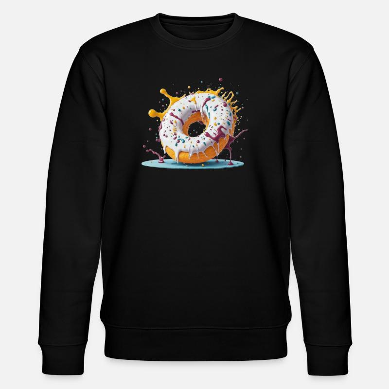 Donut - Stanley/Stella Unisex Bio-Sweatshirt CHANGER  - Schwarz