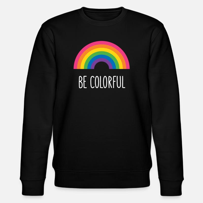 Pride Month LGBTQ - Sei bunt - Stanley/Stella Unisex Bio-Sweatshirt CHANGER  - Schwarz