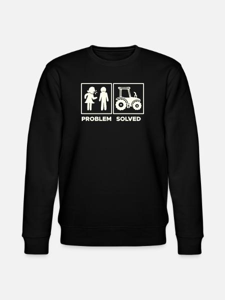 Traktor Statement Nutzfahrzeug Fahrzeug Ackerbau - Stanley/Stella Unisex Bio-Sweatshirt CHANGER  - Schwarz