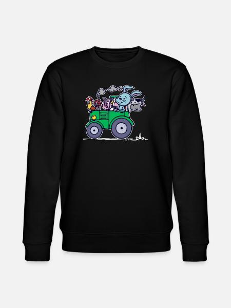 Agricultural Machinery Statement Farming Farm Tractor - Stanley/Stella CHANGER Unisex Organic Sweatshirt - black