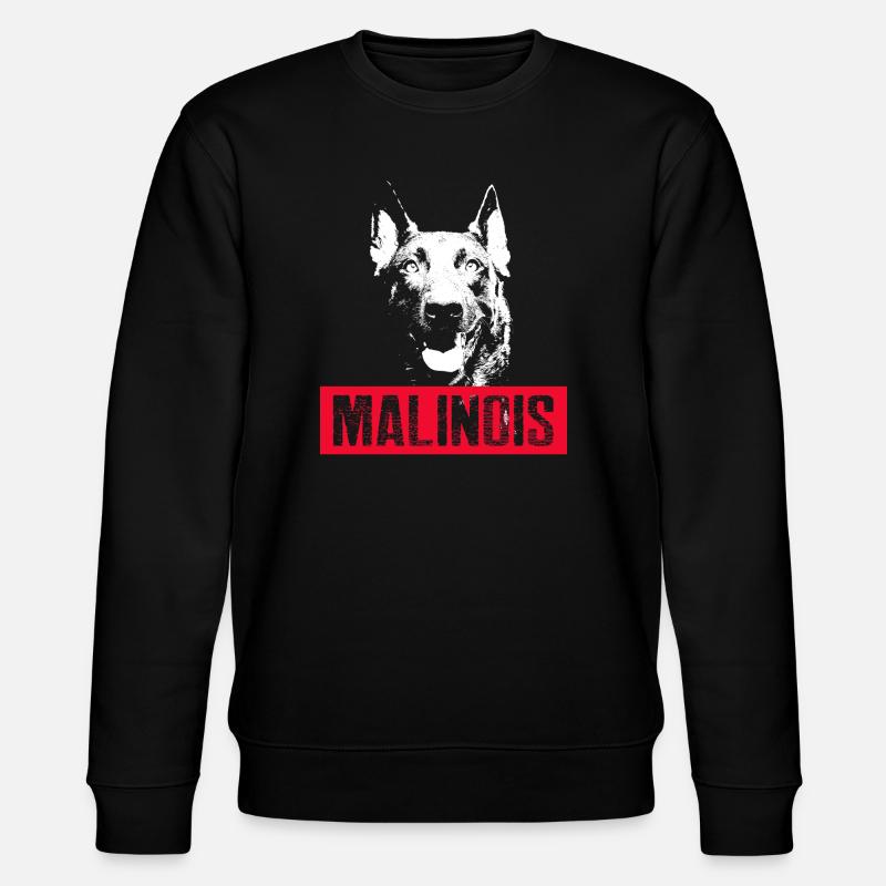 Motif de chien malinois - Sweat bio CHANGER Stanley/Stella Unisexe - noir
