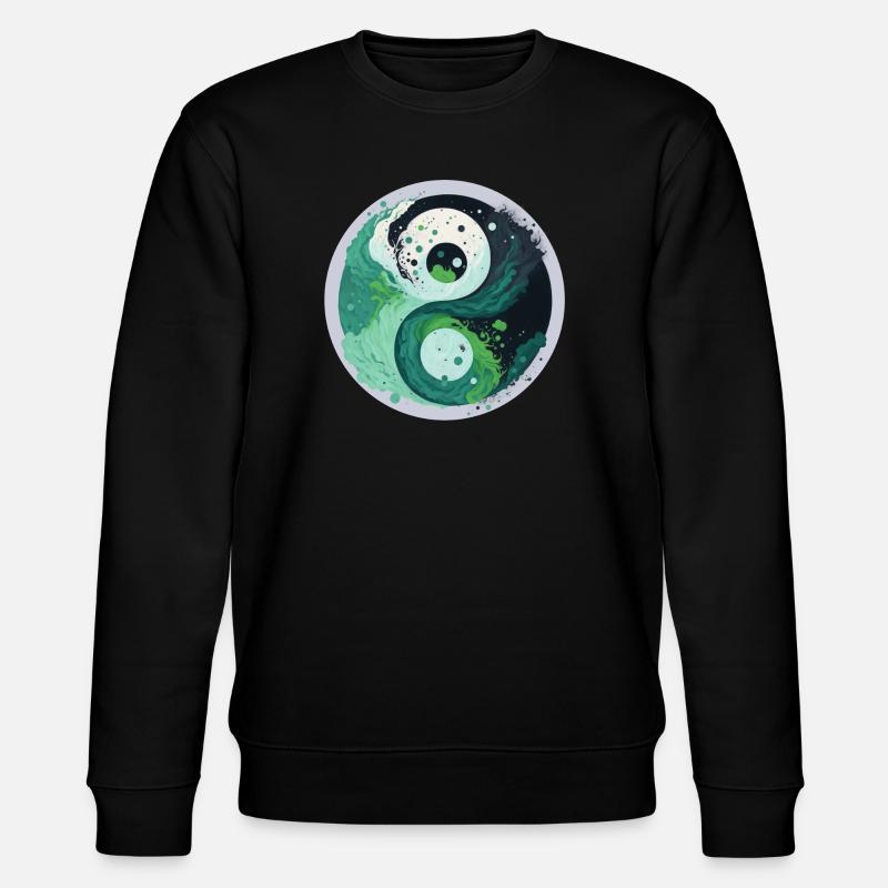Yin Yang - Stanley/Stella Unisex Bio-Sweatshirt CHANGER  - Schwarz