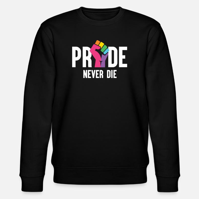Pride Month LGBT - Pride Never Die - Stanley/Stella Unisex Bio-Sweatshirt CHANGER  - Schwarz