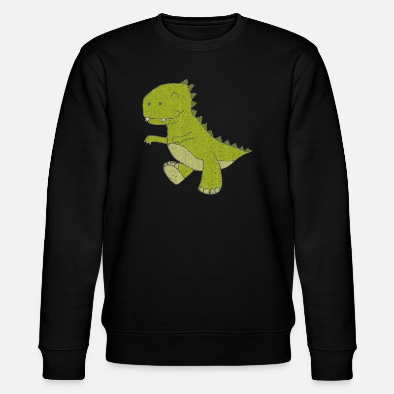 dino klein gewebe - Stanley/Stella Unisex Bio-Sweatshirt CHANGER  - Schwarz