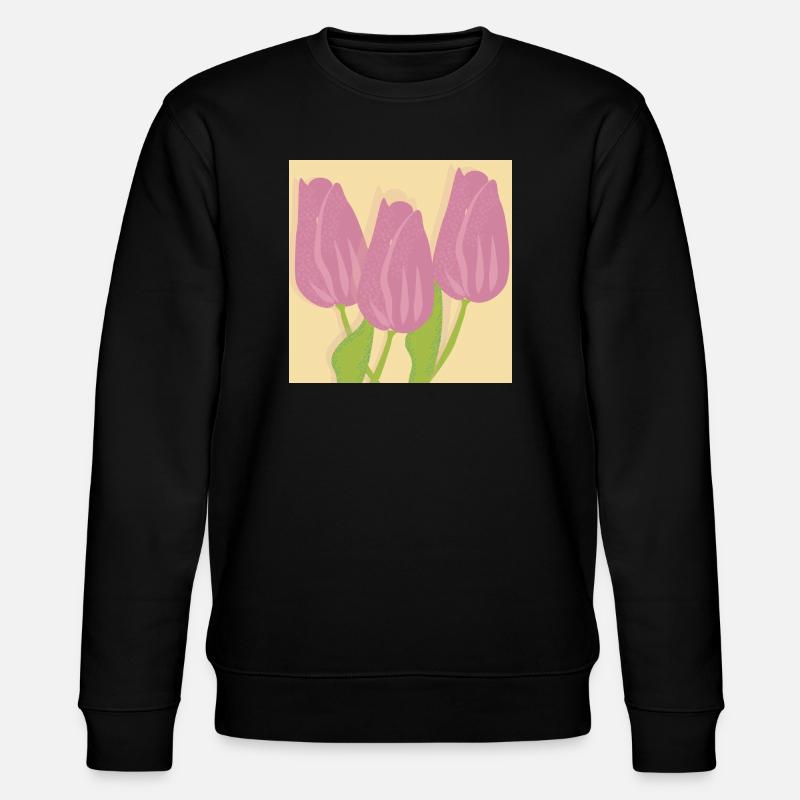 Tulpen - Stanley/Stella Unisex Bio-Sweatshirt CHANGER  - Schwarz