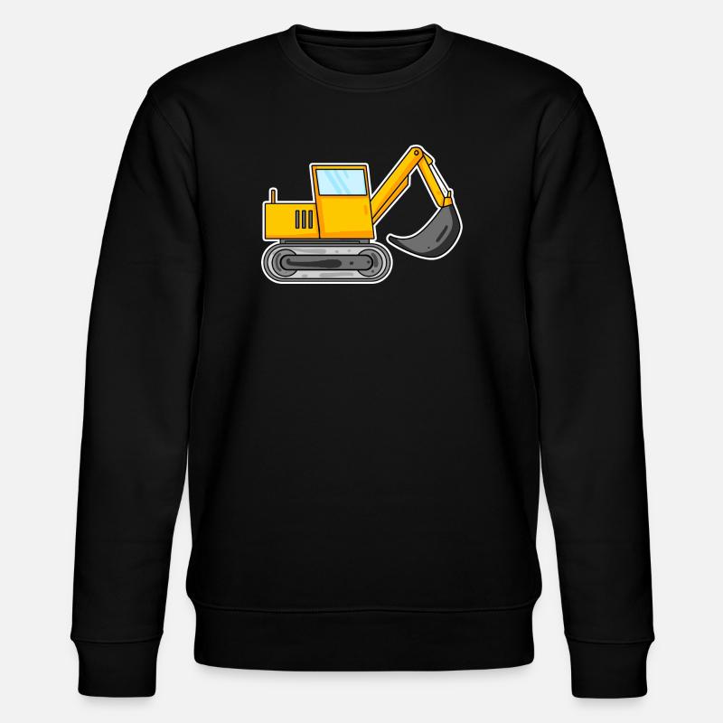 Bagger Baustelle Baggerfahrer - Stanley/Stella Unisex Bio-Sweatshirt CHANGER  - Schwarz