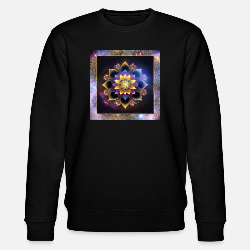 Fleur de lotus de mandala - Sweat bio CHANGER Stanley/Stella Unisexe - noir
