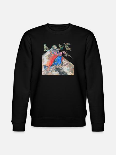 LOVE NATURE - Stanley/Stella CHANGER Unisex Organic Sweatshirt - black