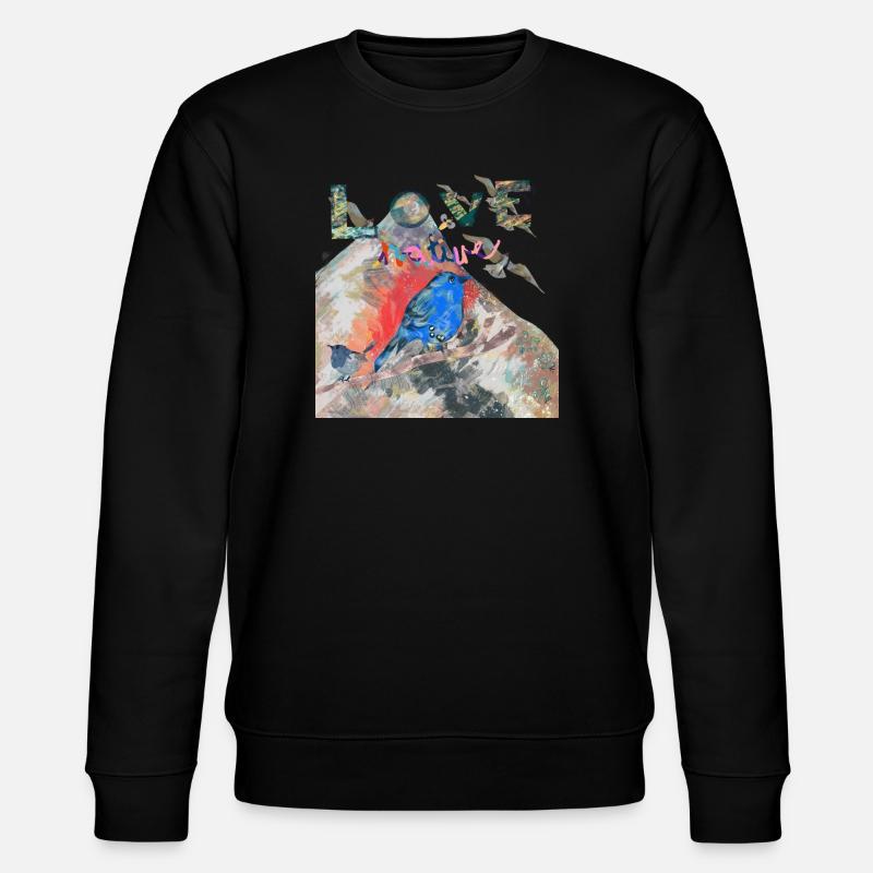 LOVE NATURE - Stanley/Stella CHANGER Unisex Organic Sweatshirt - black