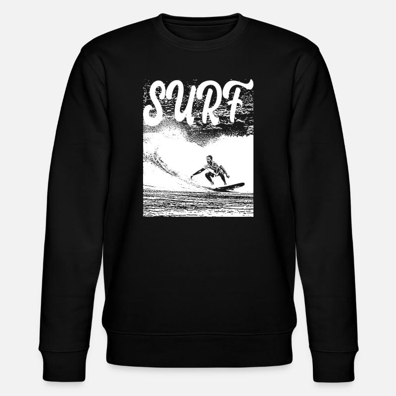 SURFEN - Stanley/Stella Unisex Bio-Sweatshirt CHANGER  - Schwarz