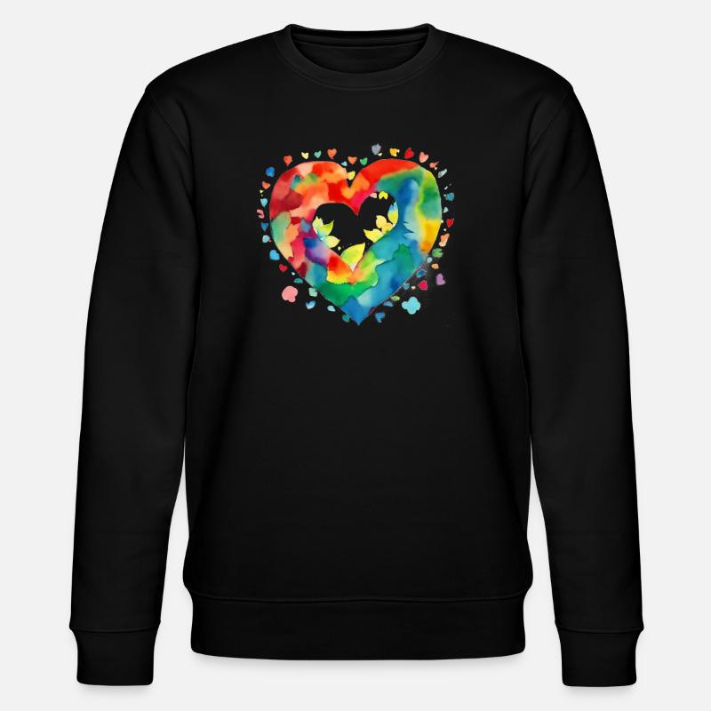 Cœur - Sweat bio CHANGER Stanley/Stella Unisexe - noir