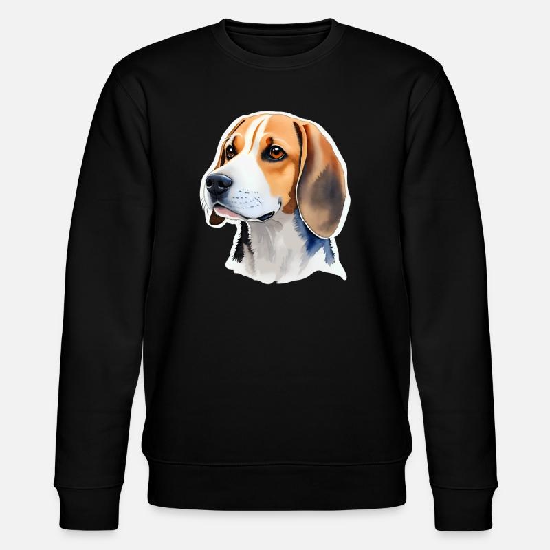 Beagle - Stanley/Stella Unisex Bio-Sweatshirt CHANGER  - Schwarz
